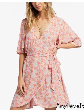 white christmas dresses Billabong Women's Jade Saltwashed Denim Dress - Blue Mist